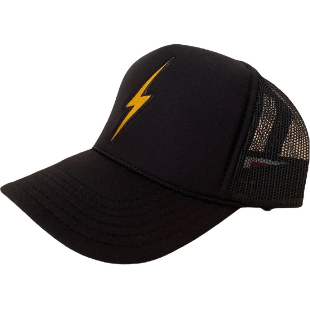 Aviator Nation Vintage Bolt Trucker Hat Black SOLD OUT ONLINE **RARE**